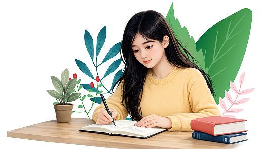 Học sinh đang luyện viết văn